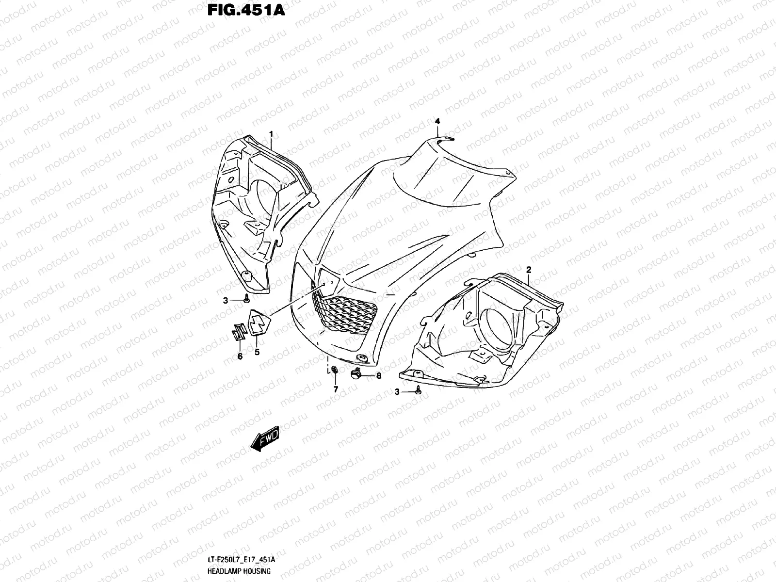 HEADLIGHT HOUSING