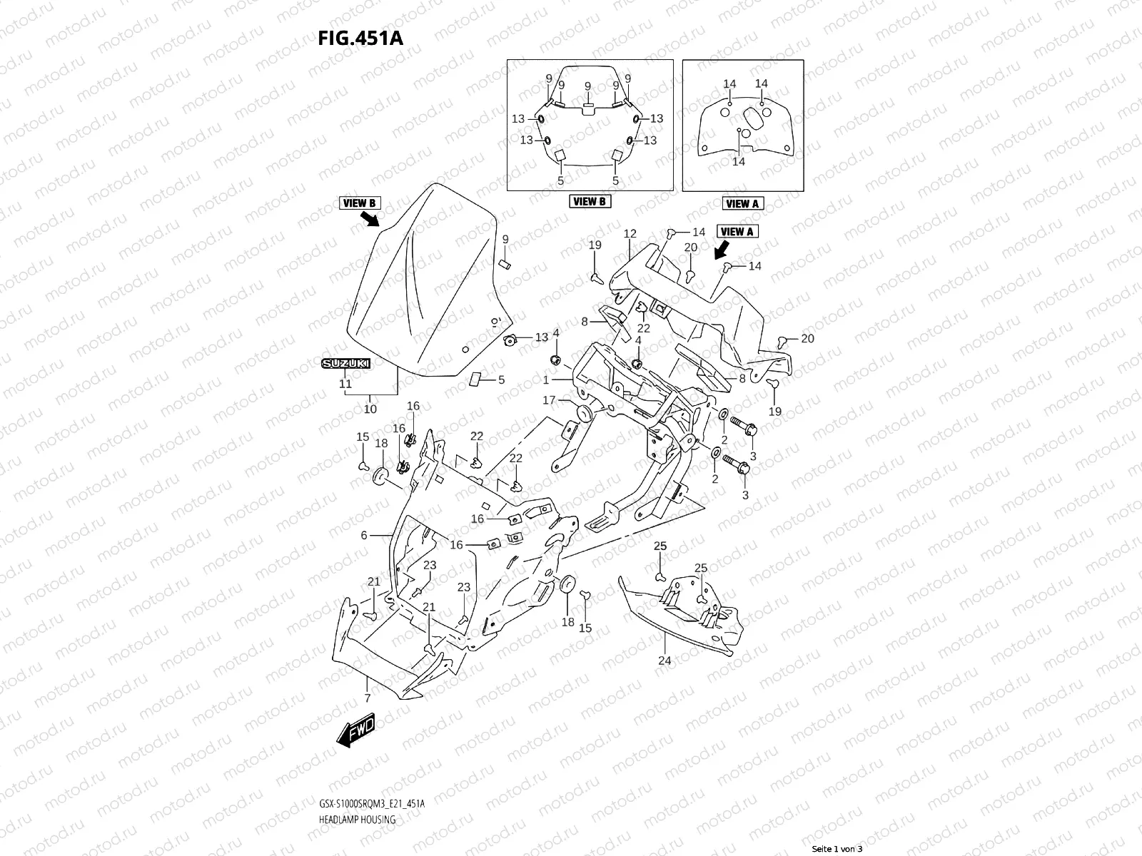 HEADLIGHT HOUSING