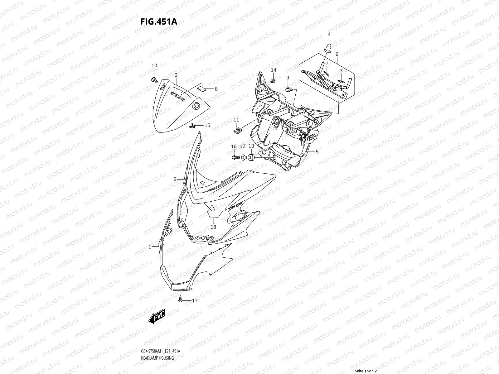 HEADLIGHT HOUSING