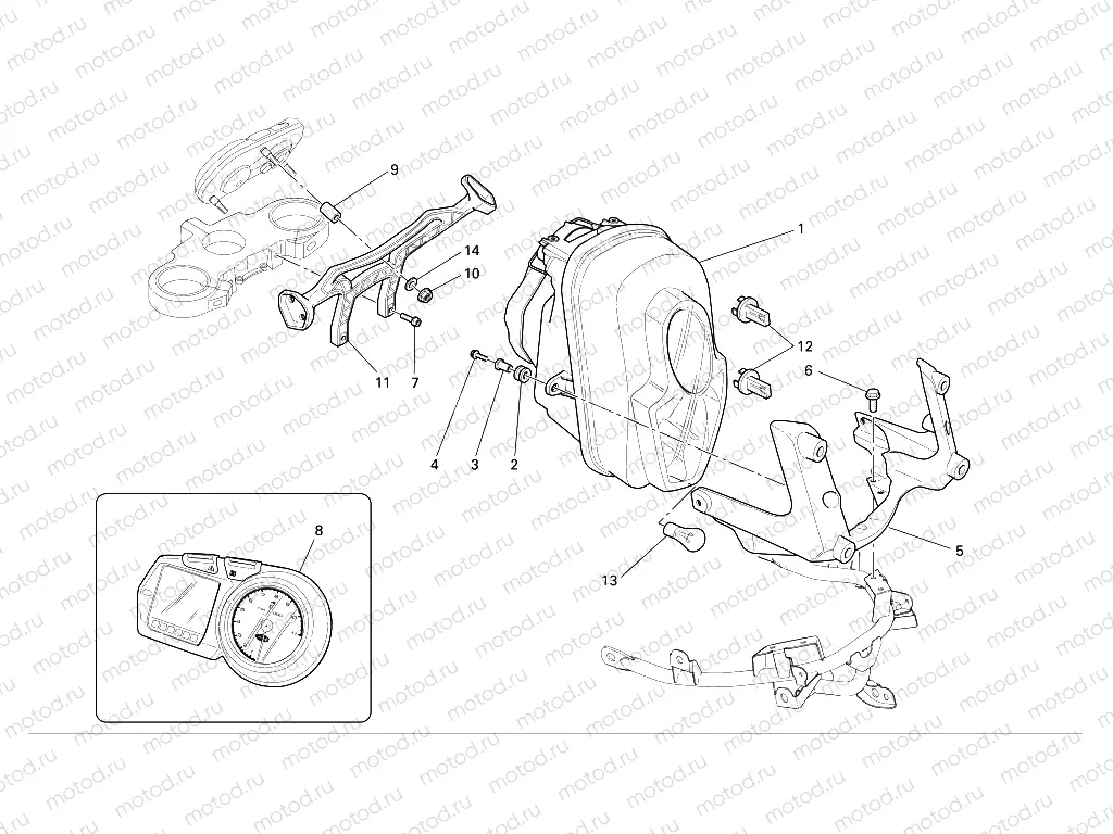 Headlight & instr. panel