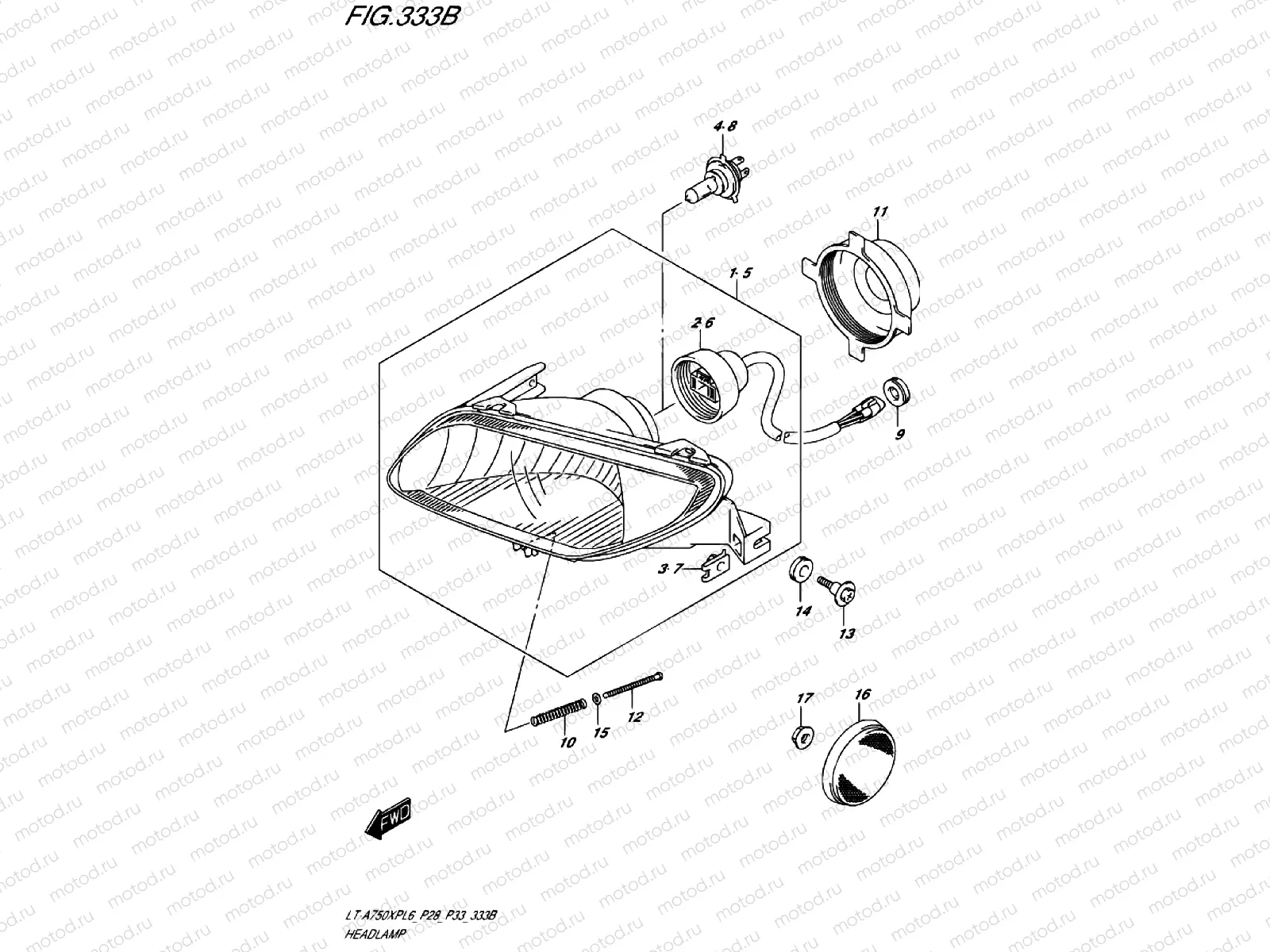 HEADLIGHT (LT-A750XPZL6 P28)