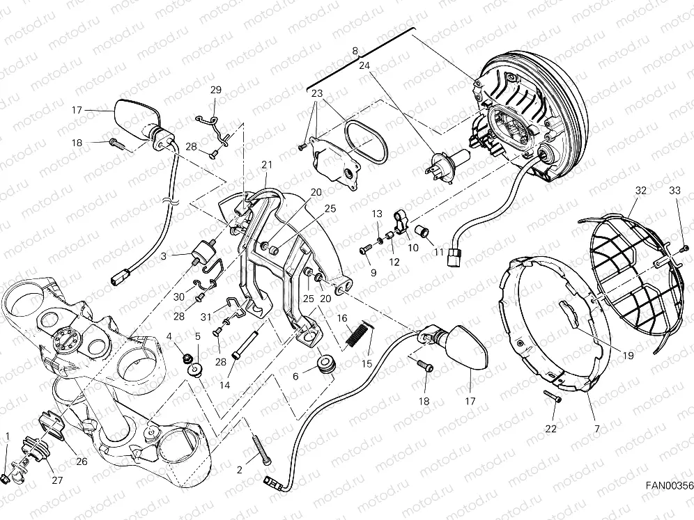 HEADLIGHT [MOD:SCR800FT]