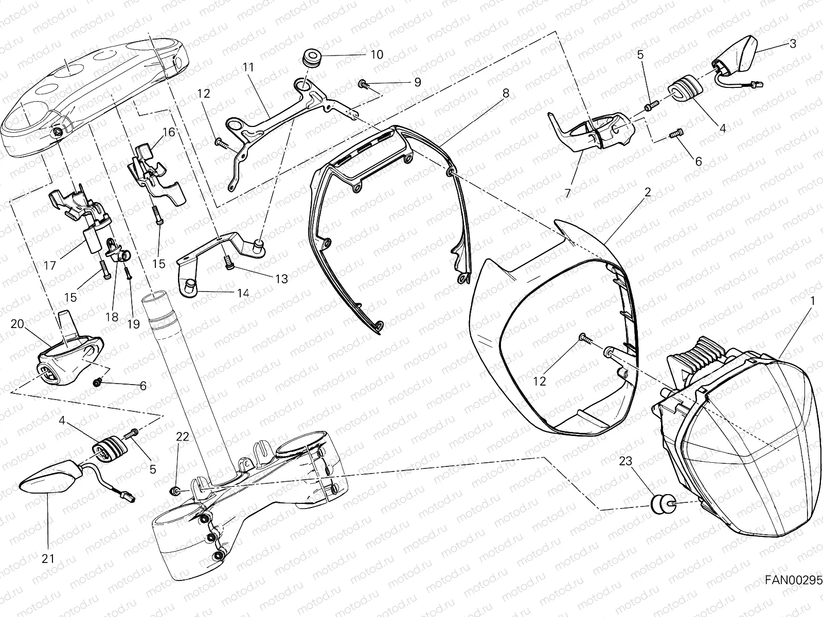 HEADLIGHT [MOD:XDIAVEL;XST:AUS,EUR,FRA]