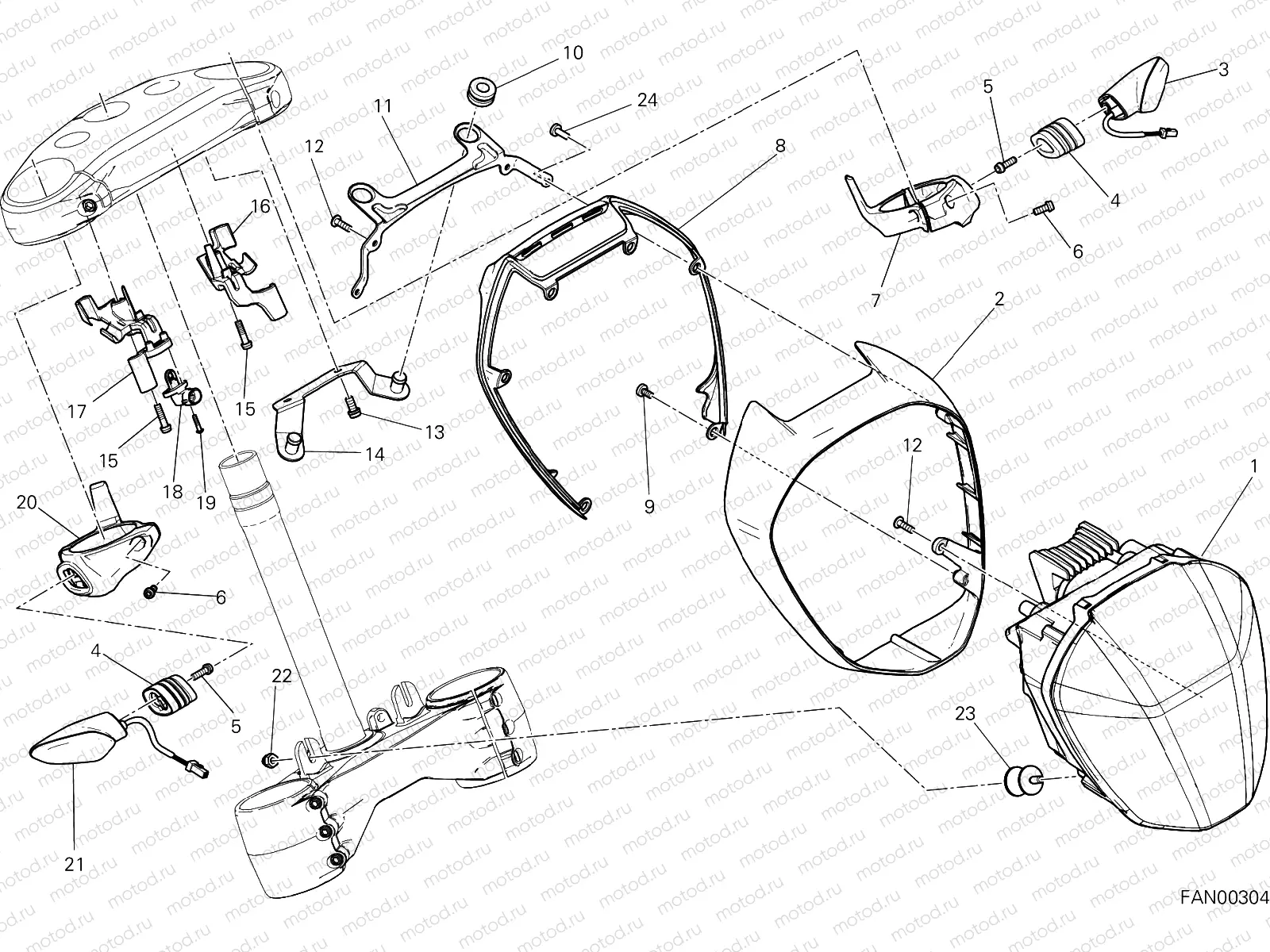 HEADLIGHT [MOD:XDIAVEL;XST:AUS,EUR,FRA,JAP]