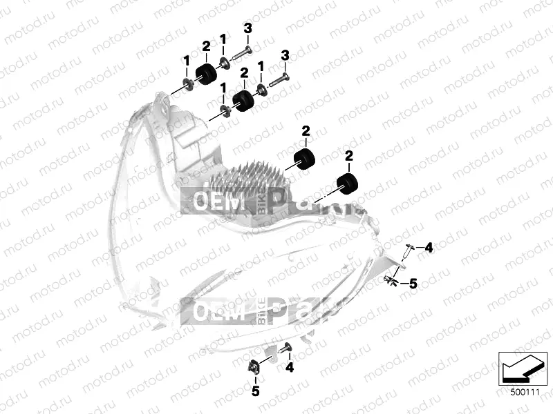 HEADLIGHT MOUNTING HARDWARE