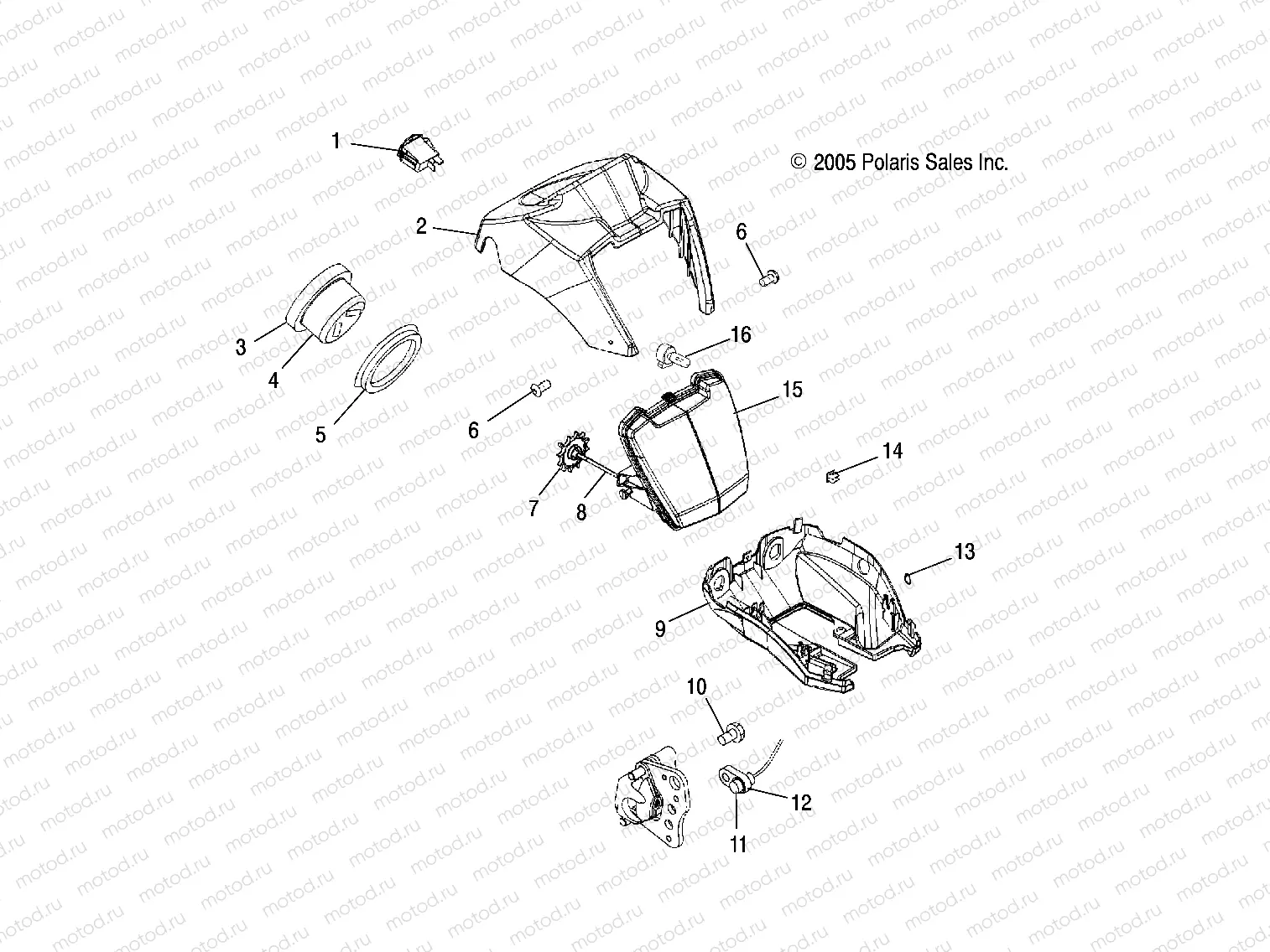 HEADLIGHT POD and SPEEDOMETER - A06MH68AA/AD/AF (4999200099920009B14) | HEADLIGHT POD and SPEEDOMETER - A06MH68AA/AD/AF (4999200099920009B14)