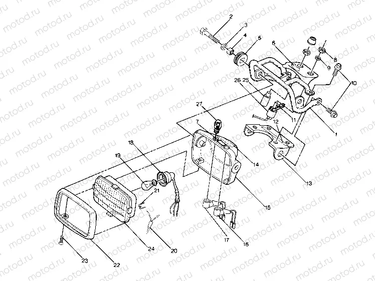 Headlilght Assembly (4913491349007A) | Headlilght Assembly (4913491349007A)