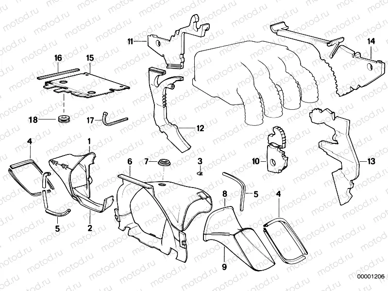 Heat screening, engine/air duct