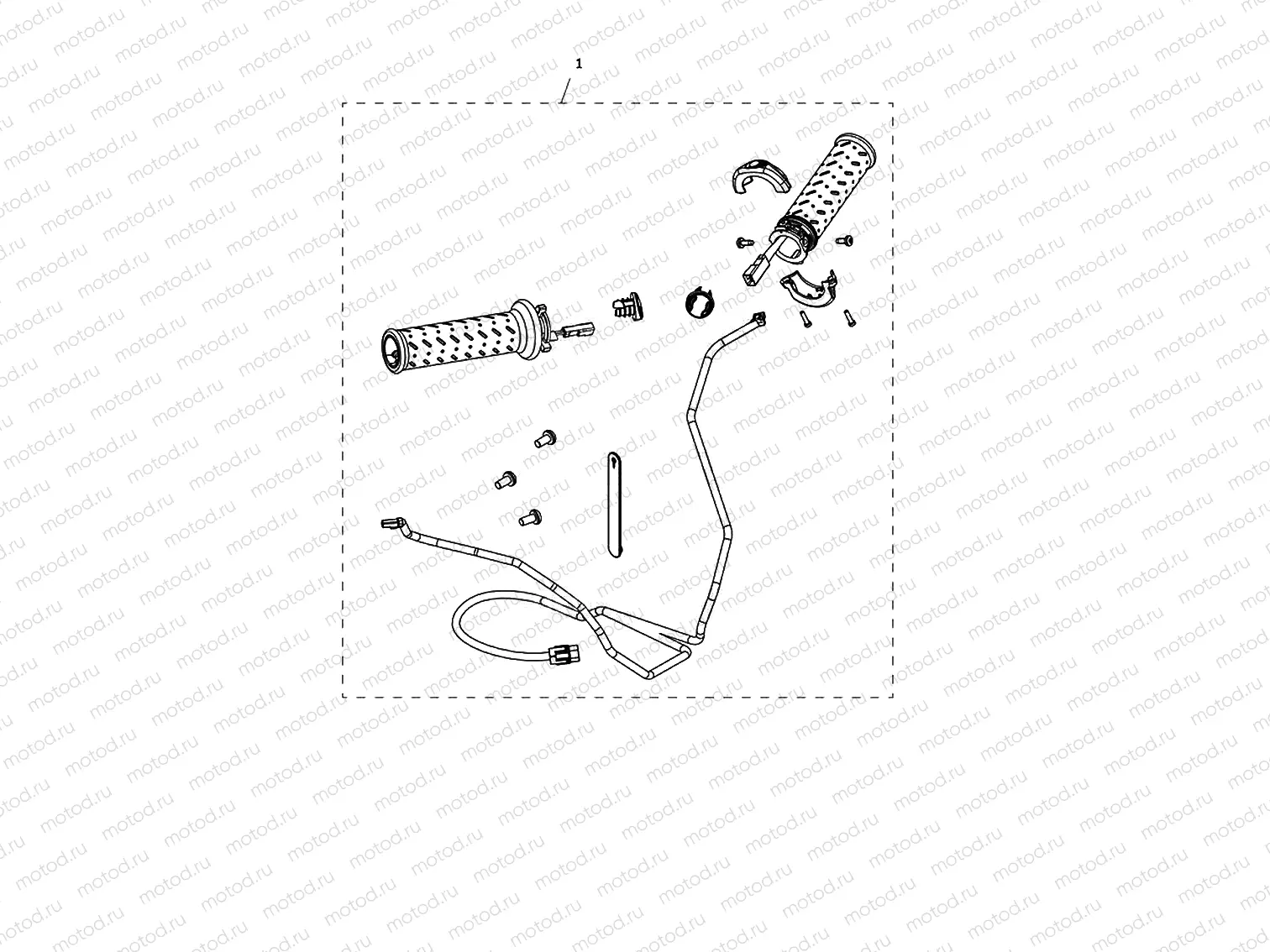 Heated grip kit