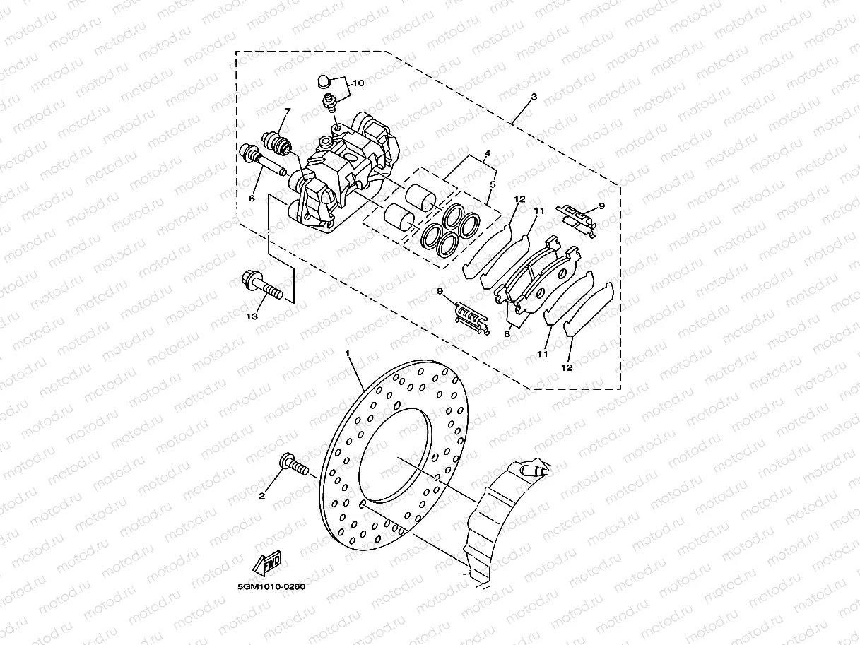 HINTERRAD BREMSSATTEL