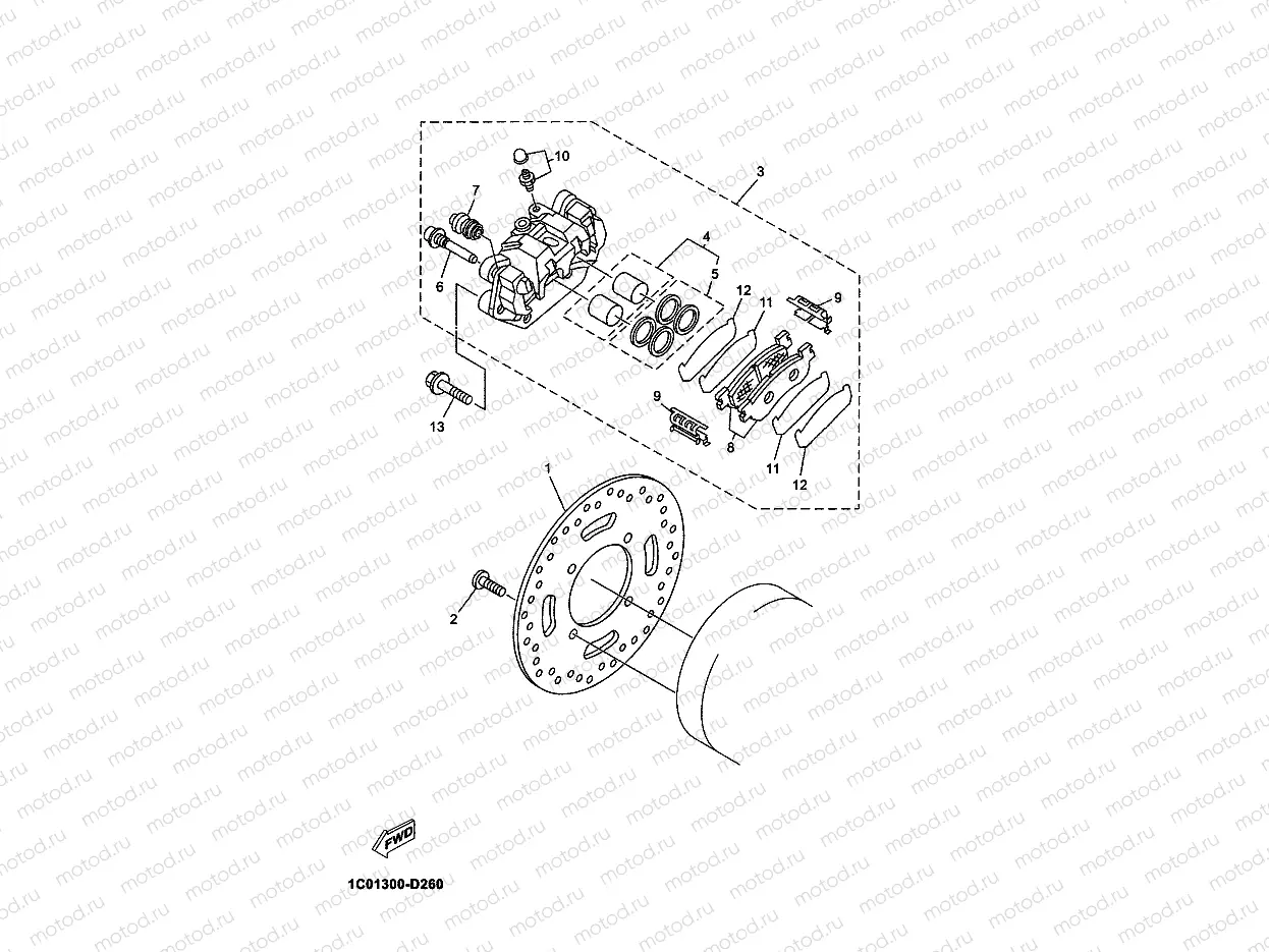 HINTERRAD BREMSSATTEL
