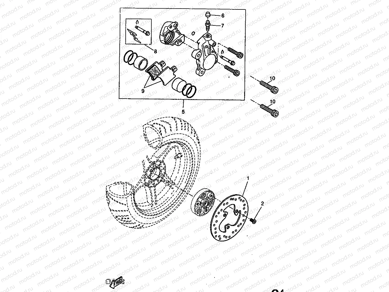 HINTERRAD BREMSSATTEL