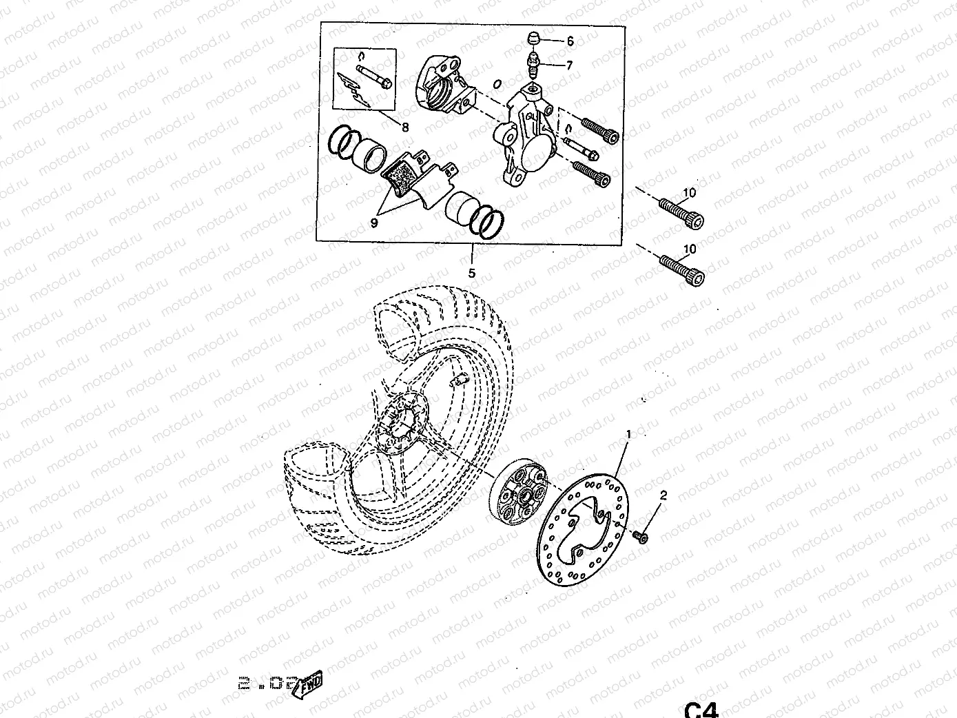 HINTERRAD BREMSSATTEL