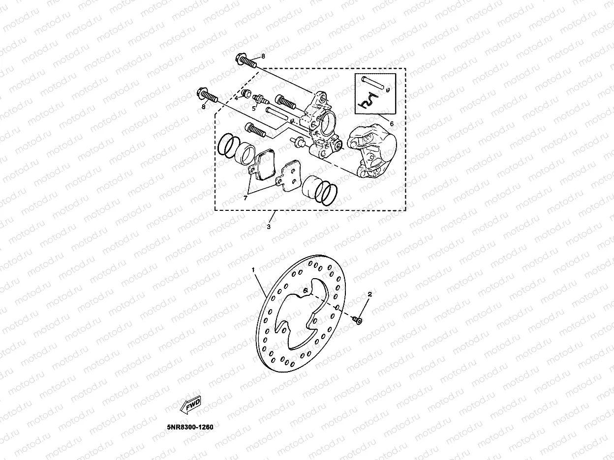 HINTERRAD BREMSSATTEL