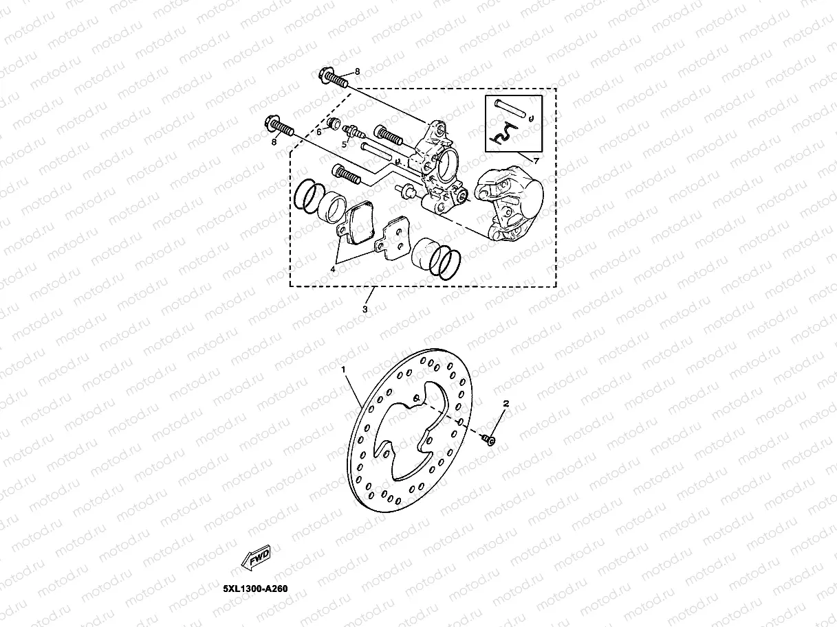 HINTERRAD BREMSSATTEL