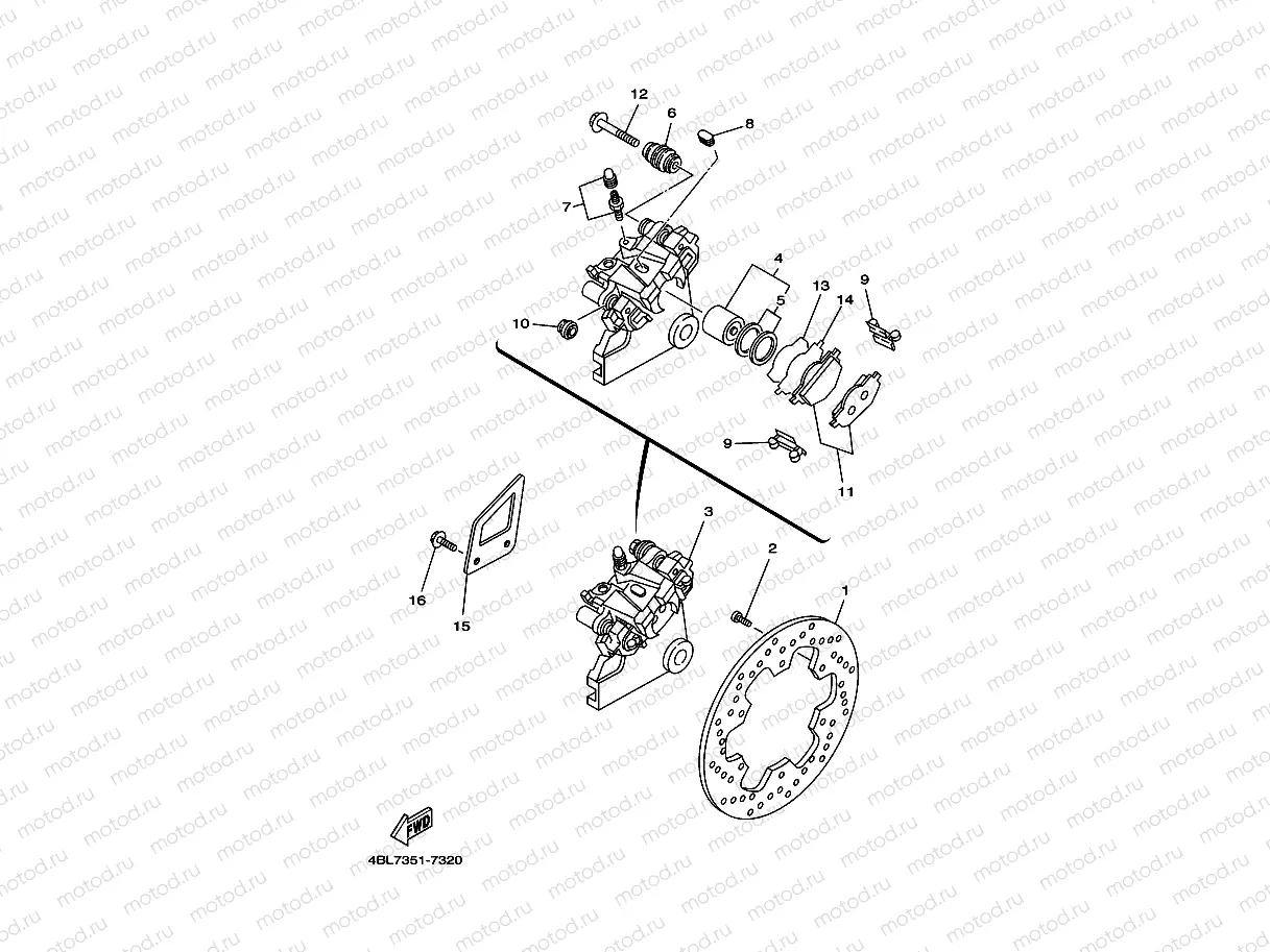 HINTERRAD BREMSSATTEL