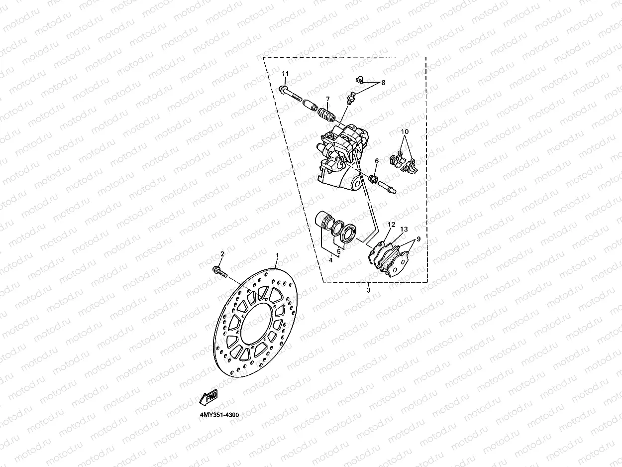 HINTERRAD BREMSSATTEL