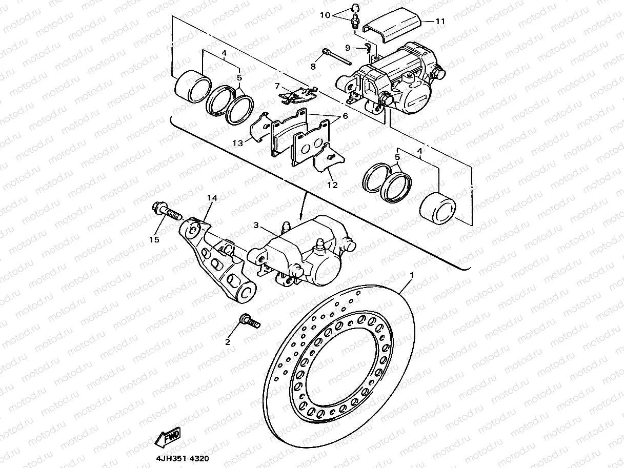 HINTERRAD BREMSSATTEL