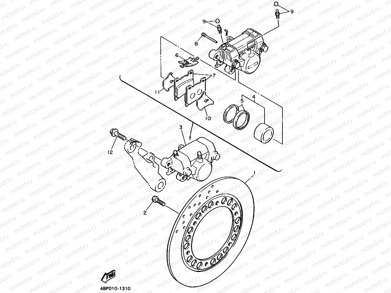 HINTERRAD BREMSSATTEL