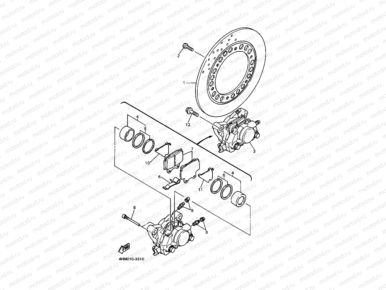 HINTERRAD BREMSSATTEL