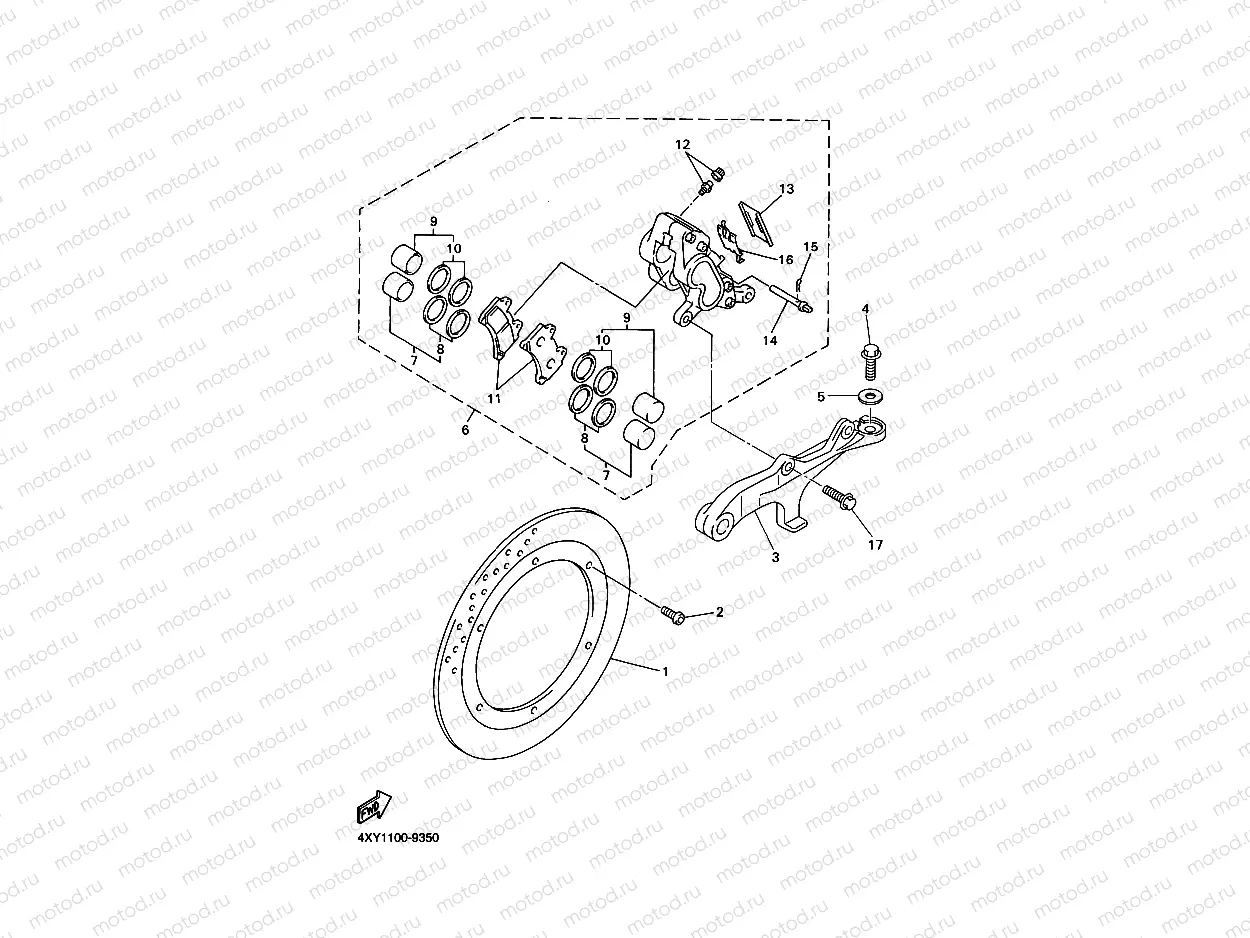HINTERRAD BREMSSATTEL
