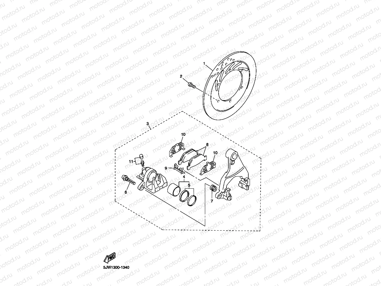 HINTERRAD BREMSSATTEL