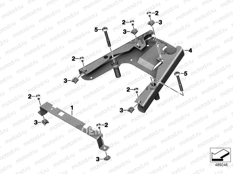 Holder for radio transceiver box