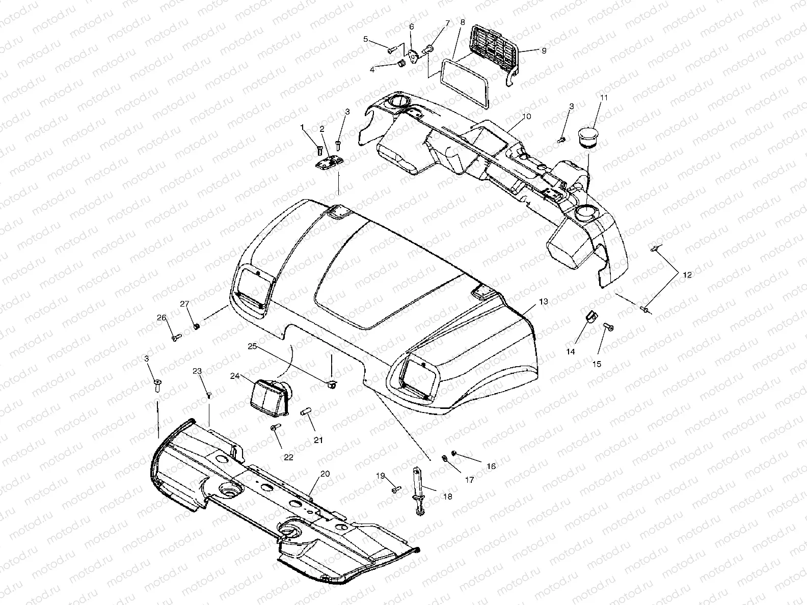 HOOD - A11RB42AA/A11RD50AA/AB/A11RF50AA (4981798179A07) | HOOD - A11RB42AA/A11RD50AA/AB/A11RF50AA (4981798179A07)