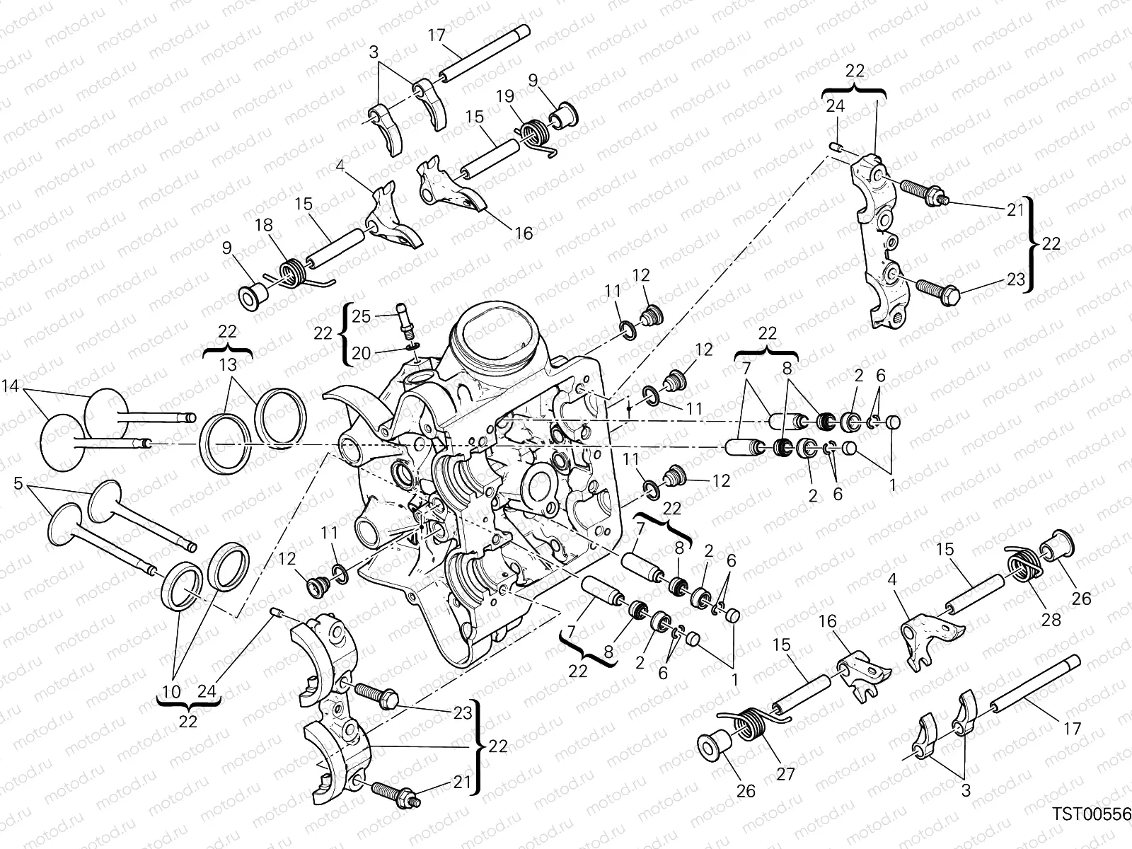 HORIZONTAL CYLINDER HEAD [MOD:MS1200E]