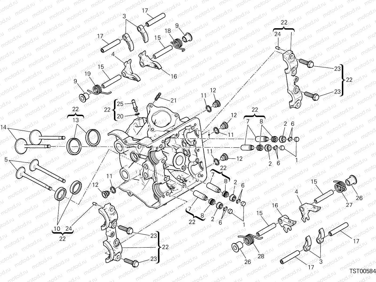 HORIZONTAL CYLINDER HEAD [MOD:MS950]