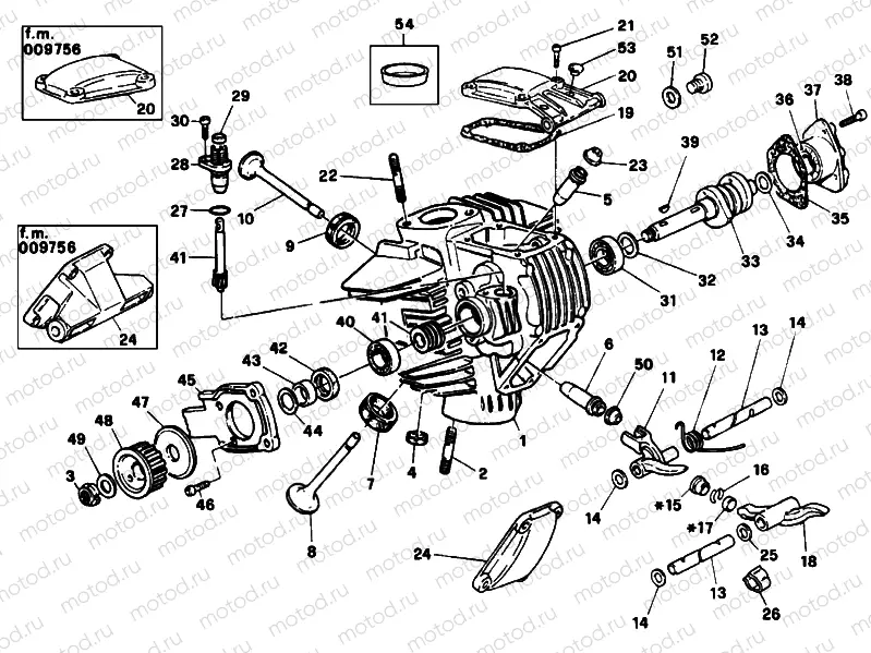 HORIZONTAL CYLINDER HEAD » VALVE DRIVE