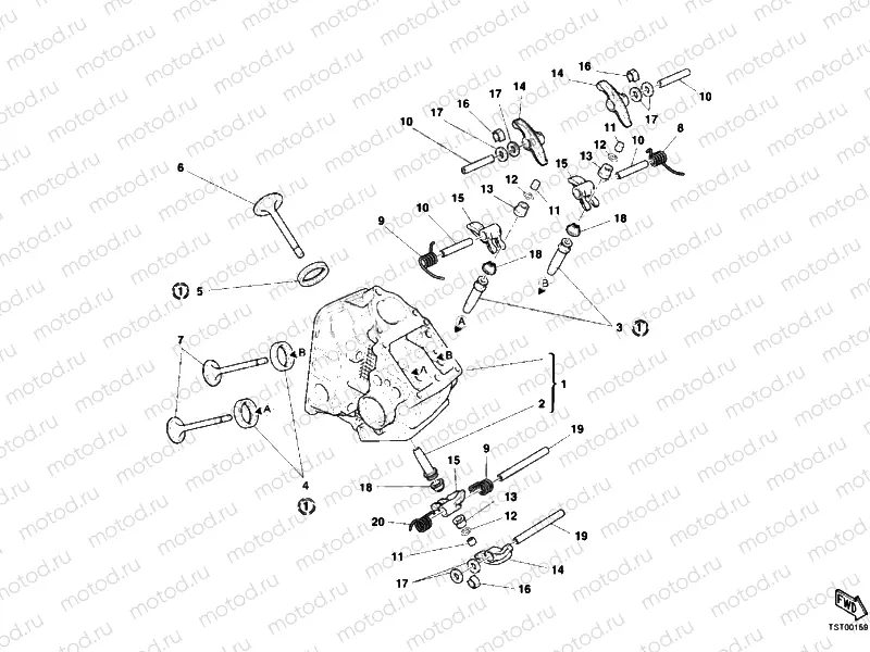 HORIZONTAL CYLINDER HEAD » VALVE DRIVE