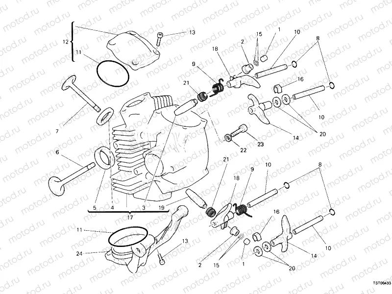 HORIZONTAL CYLINDER HEAD » VALVE DRIVE