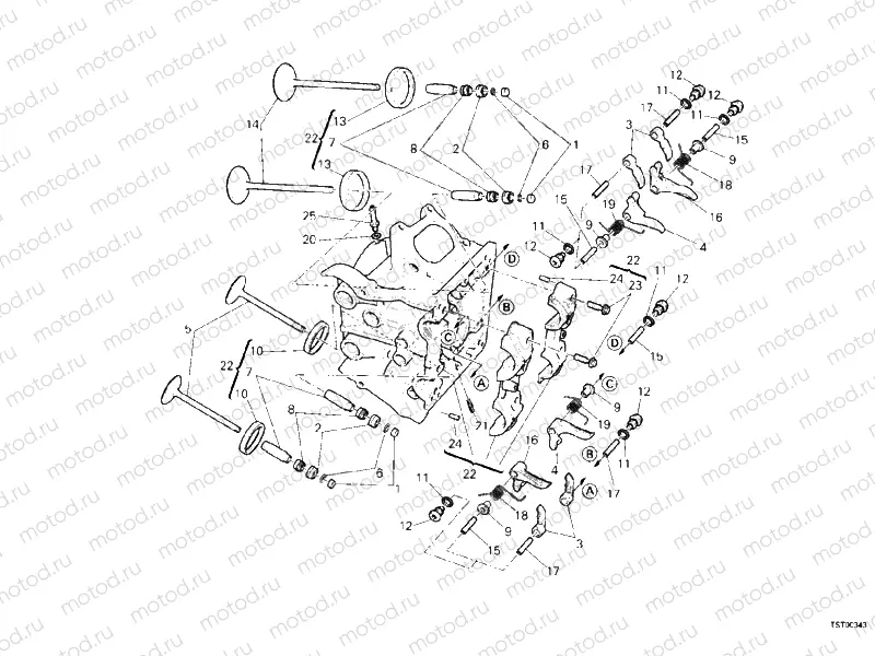 HORIZONTAL CYLINDER HEAD » VALVE DRIVE