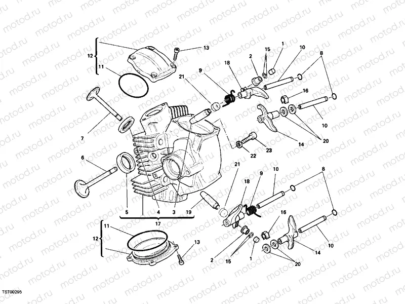 HORIZONTAL CYLINDER HEAD » VALVE DRIVE