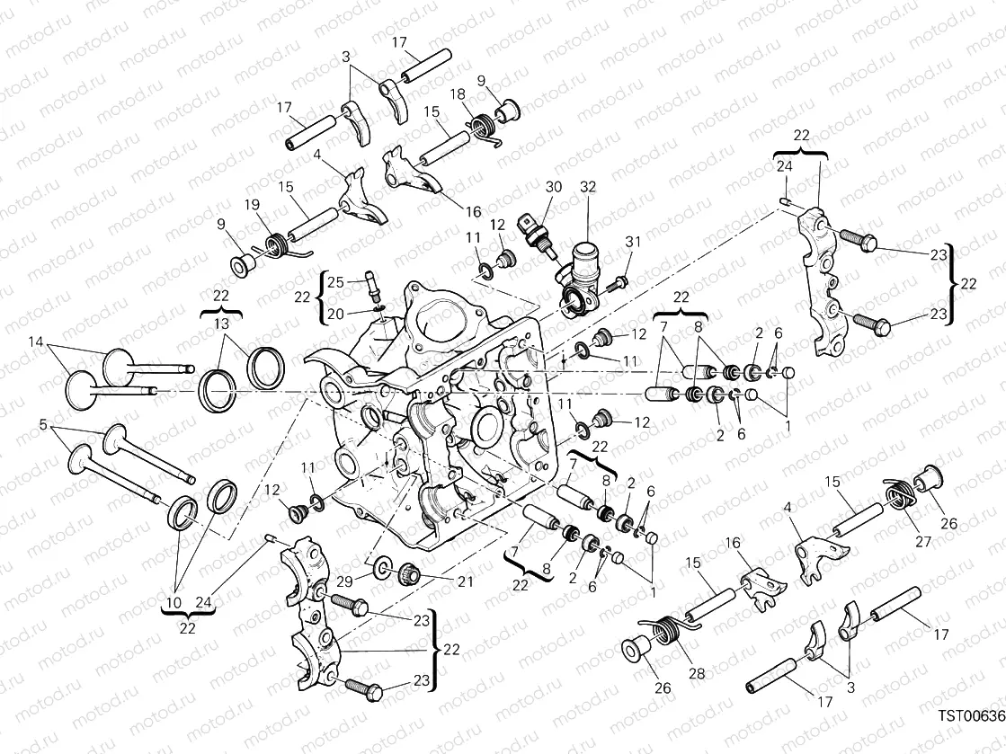 Horizontal Cylinder Head Valves