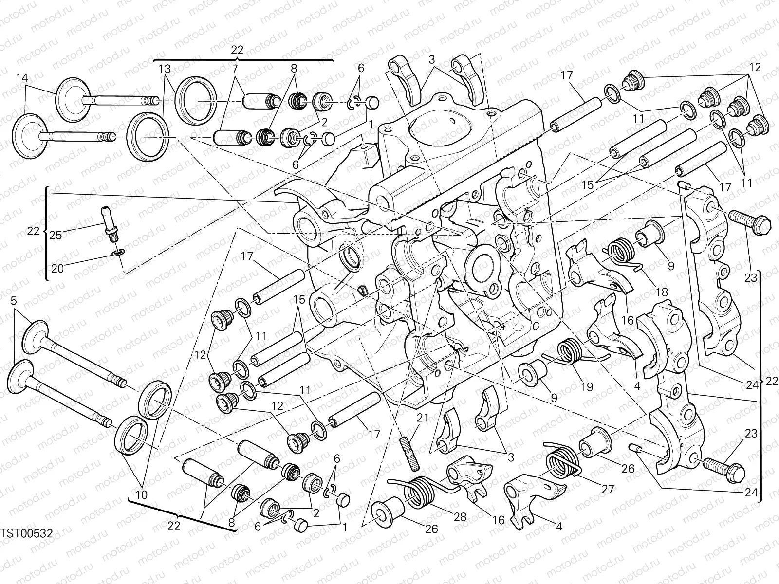 HORIZONTAL HEAD [MOD:M821DARK]