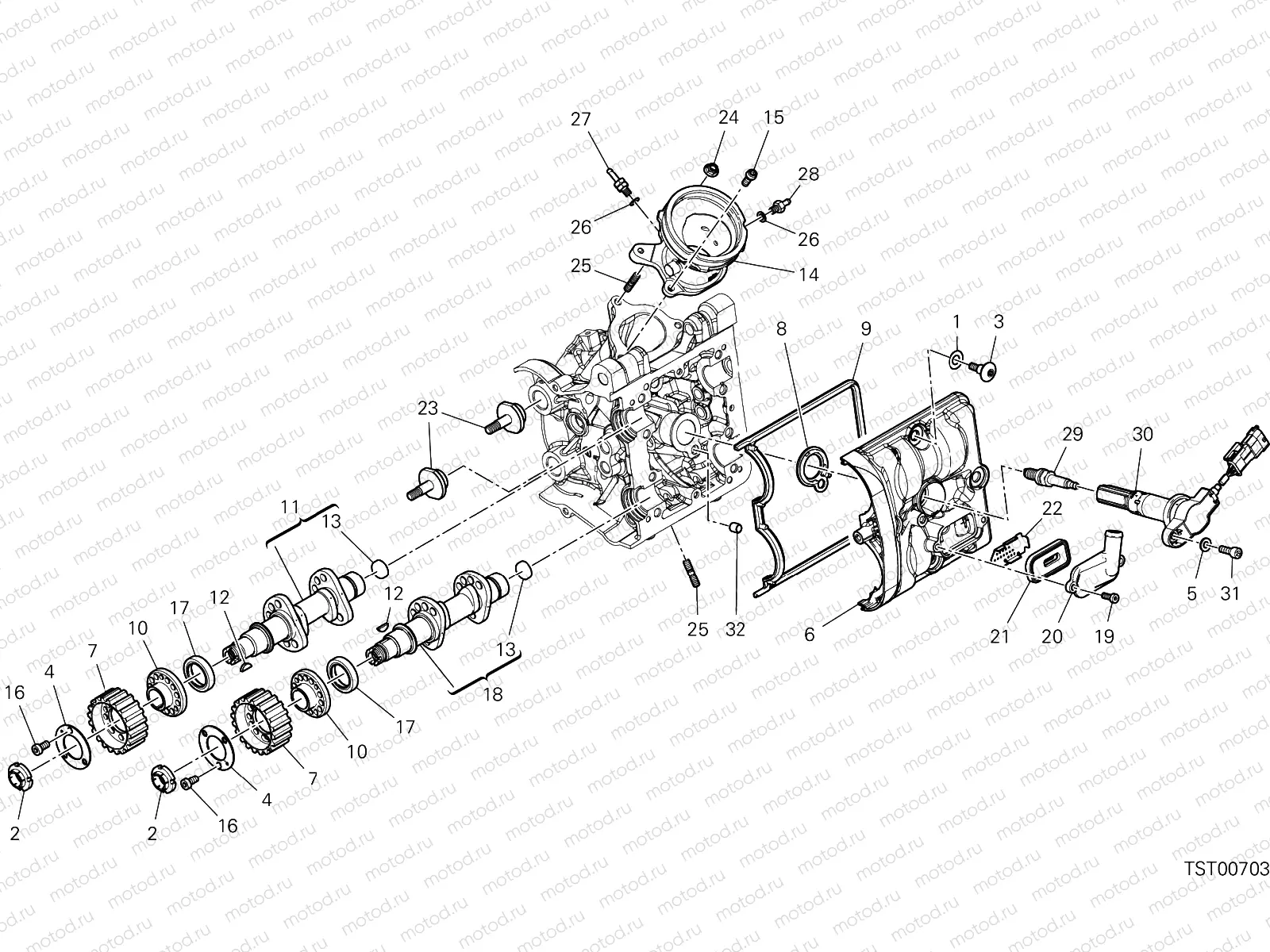 HORIZONTAL HEAD – TIMING SYSTEM [MOD:M937]