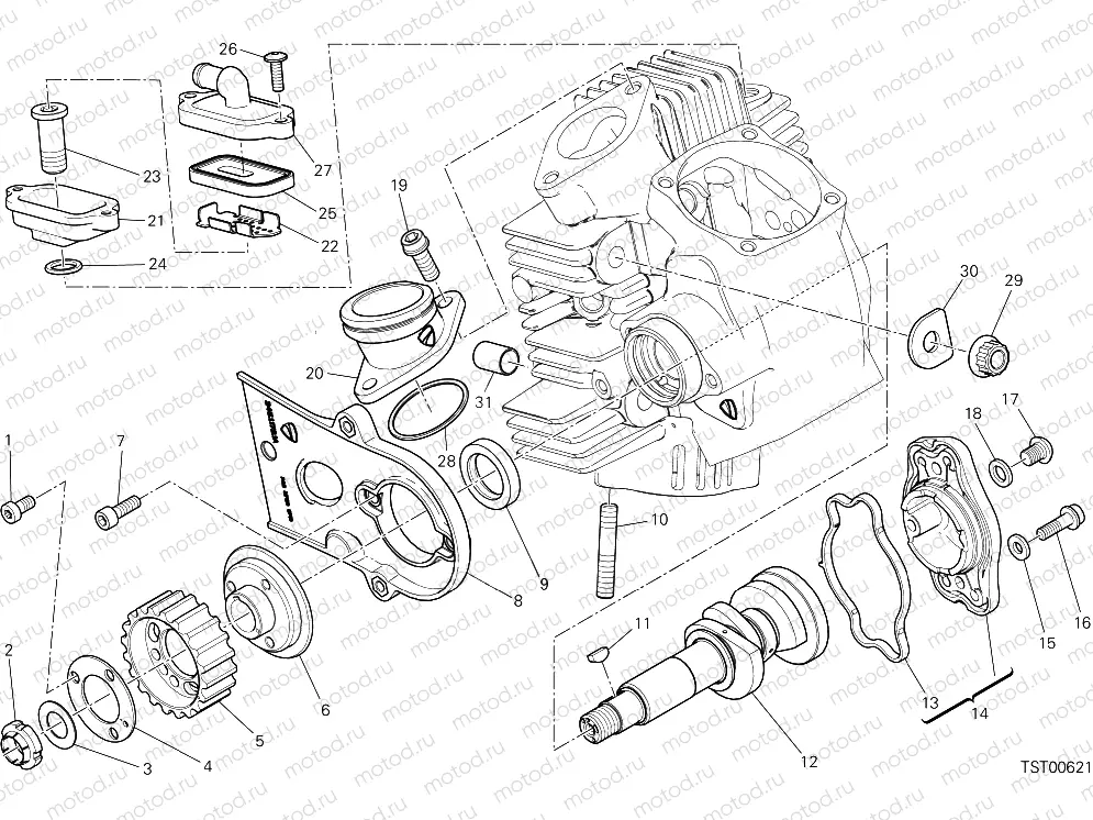 HORIZONTAL HEAD – TIMING SYSTEM [MOD:SCR800FT]