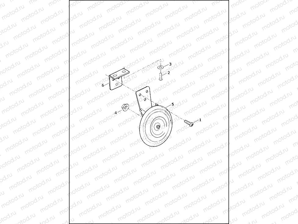 HORN - 883L, 883N, XL1200CX, XL1200NS, XL1200X, XL1200XS
