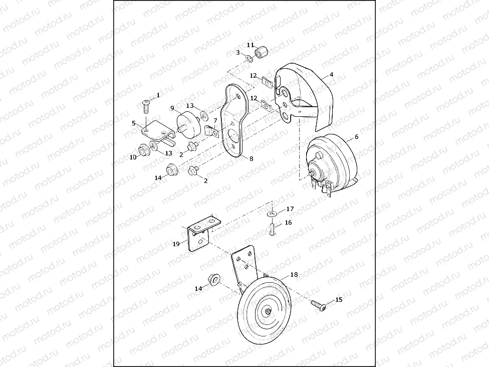 HORN - XL1200C, XL1200T