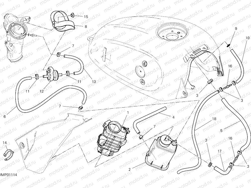 HOT AIR PIPE CANISTER [MOD:SCR800CR;XST:EUR,ROK,TWN]