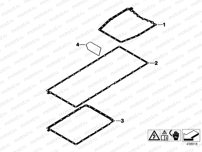 Housing gaskets, high-voltage battery