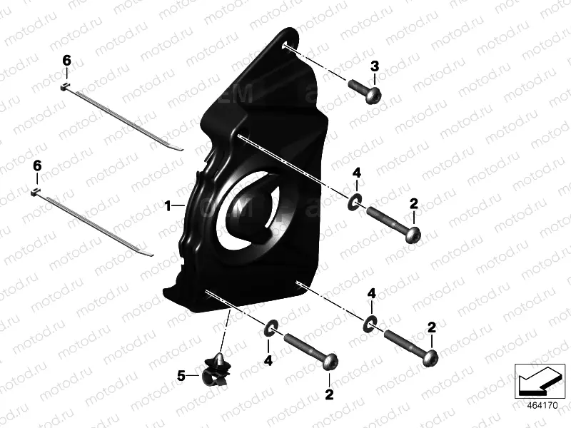 HP CARBON PINION COVER