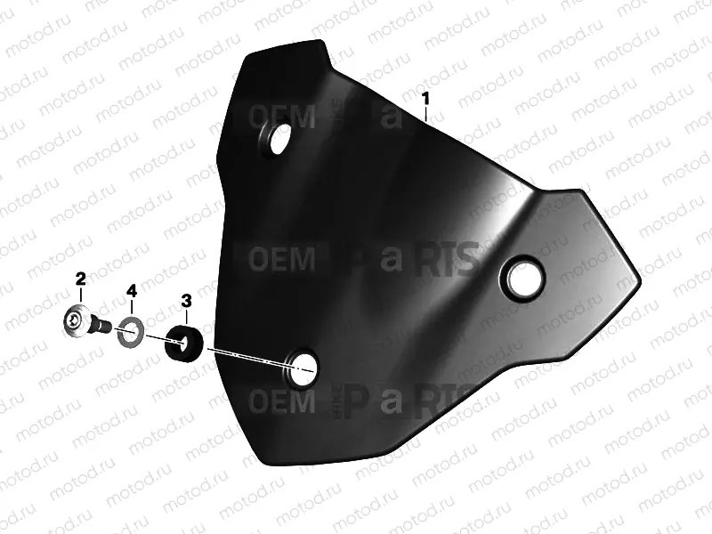 HP CARBON WIND DEFLECTOR