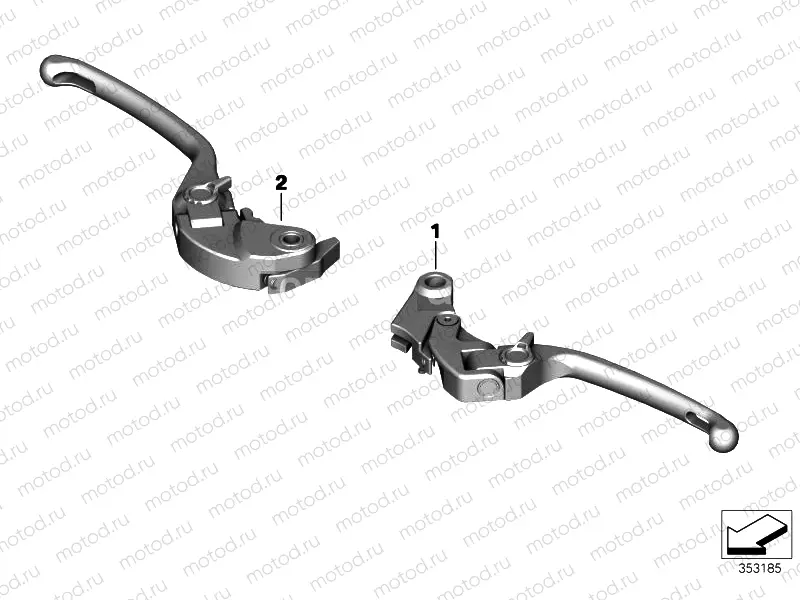 HP HAND LEVER, FOLDING