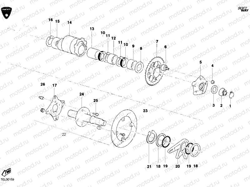 HUB, REAR WHEEL » REAR WHEEL