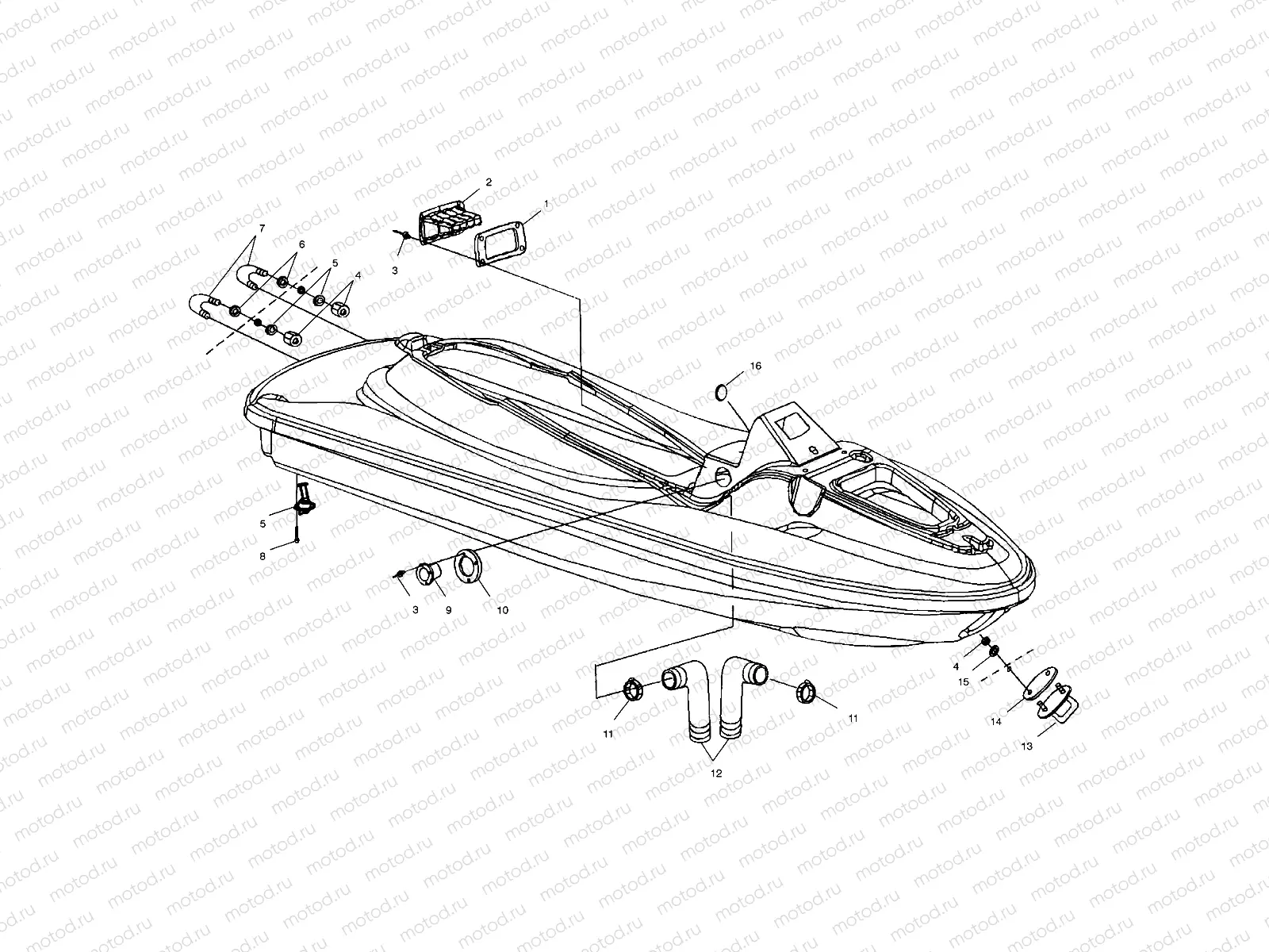 HULL and BODY - B995095 (4951455145A009) | HULL and BODY - B995095 (4951455145A009)