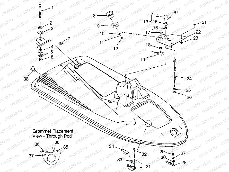 HULL and BODY SL 700 B964066 and Intl. SL 700 I964066 (4935633563A006) | HULL and BODY SL 700 B964066 and Intl. SL 700 I964066 (4935633563A006)
