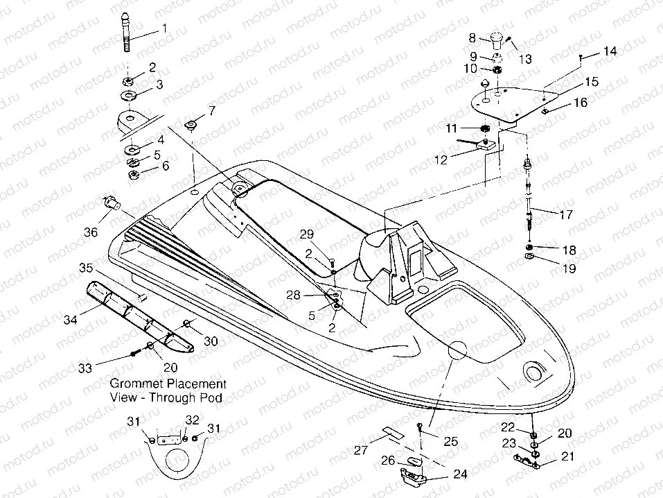 HULL and BODY SL 900 B964291 and Intl. SL 900 I964291 (4935583558A006) | HULL and BODY SL 900 B964291 and Intl. SL 900 I964291 (4935583558A006)